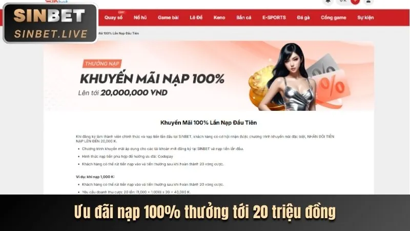 Ưu đãi nạp tiền hàng ngày 32WIM